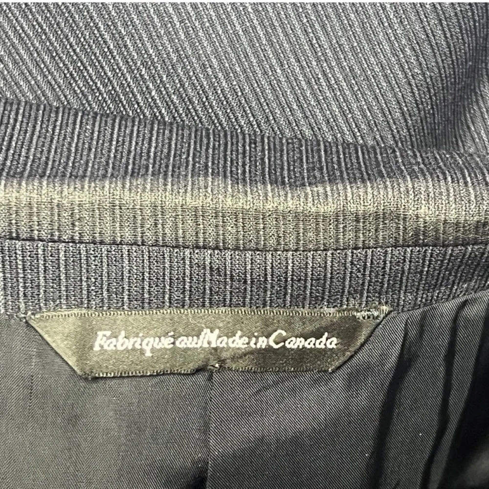Coppley Suit‎ Jacket Wool Black Stripe Classic Notch Lapel Three Button Size 38R